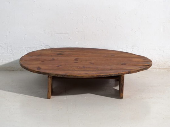 Tavolino basso rotondo antico in legno di pino – Europa Centrale, circa 1940 – Tavolini da caffè, Rustic (photo 23 of 40)