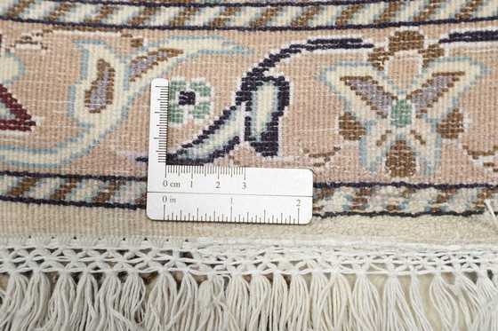 Image 1 of Origineel handgeknoopt Perzisch Tapijt Nain 9 La Fijn Met Zijde 394 X 98 Cm Top Conditie