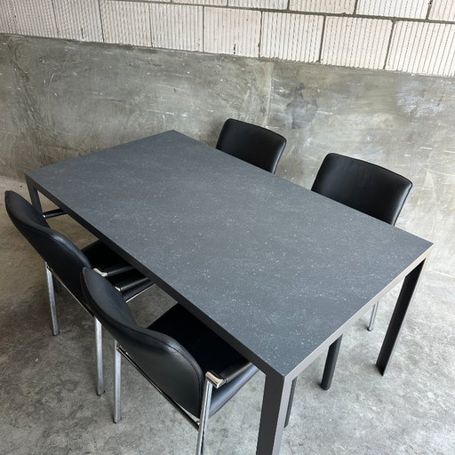 Metaform K-1 dining table – ceramic top, 160 x 90 cm
