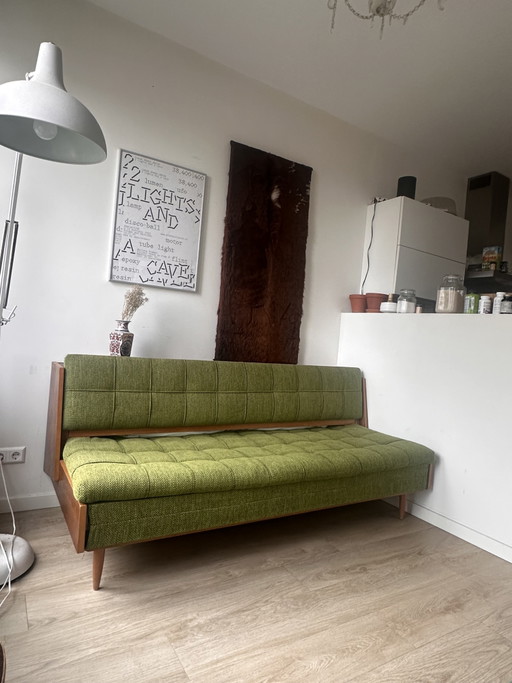 Vintage hardwood 40s German Sofa