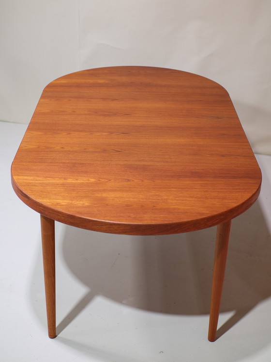 Image 1 of Extendable Dining Table Kai Kristiansen Round Teak Danish