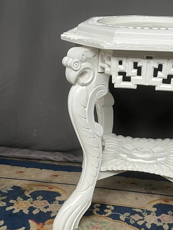 Mesa de estilo chinoiserie. Madera maciza. – Mesas auxiliares, Wood (photo 3 of 5)