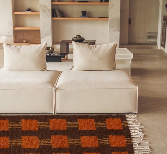 Image 1 of Tapis berbère en laine pure fait hoofdtaille 150/250 cm