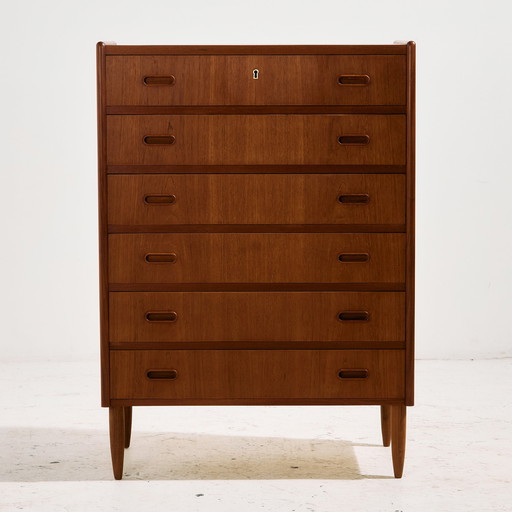 MK10636 Restaurierte Teakholzkommode