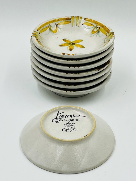 Set van acht Keraluc Quimper Renaissance kommen, 1960 – Servies, Ceramic (photo 8 of 8)