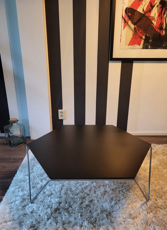 Image 1 of Harvink Hexagon coffee table chrome/black.