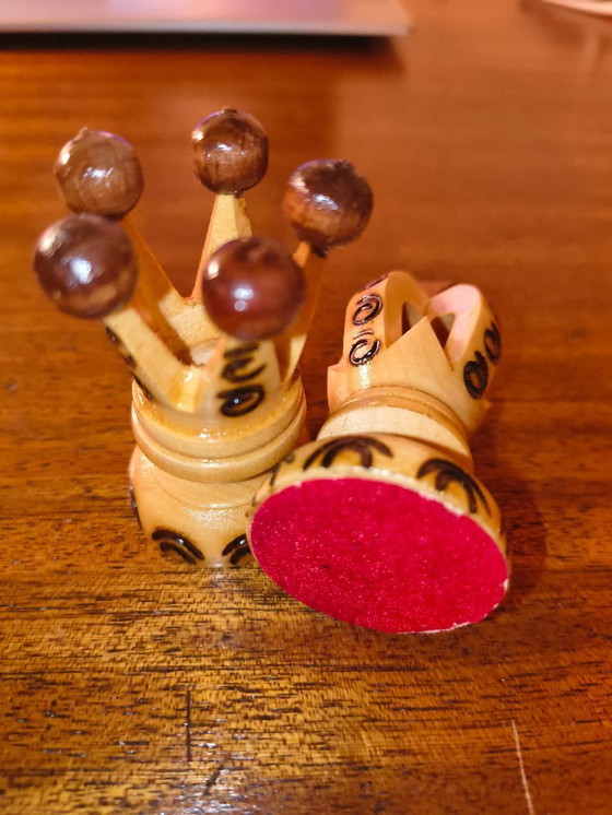 Image 1 of Jeu d'échecs vintage en bois