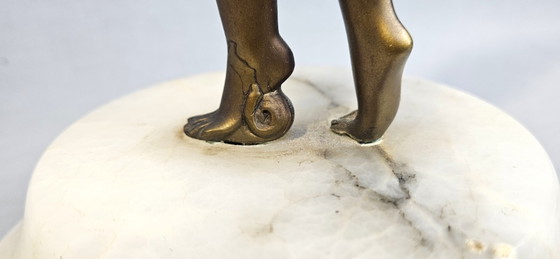 Image 1 of Table lamp - Patinated bronze-colored metal - Table lamp 'Dancer'