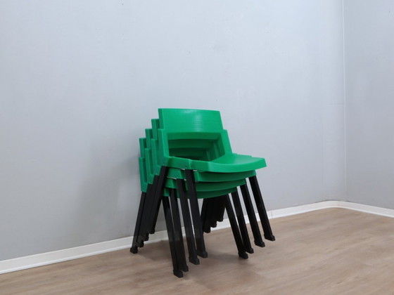 Image 1 of Set aus 4 postmodernen „City“-Stühlen von L/O für LAMM 1980er Jahre