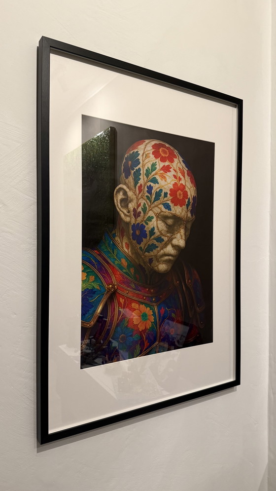 Image 1 of Kintsugi Samurai Rainbow Warrior door Rotan Hunt muurschildering