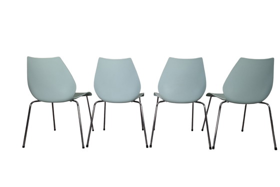 Image 1 of 4x Kartell Maui chairs by Vico Magistretti