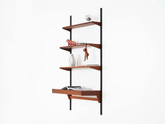 Image 1 of Teak modular shelving unit, Danish design, 1960s, designer: Kai Kristiansen, manufacturer: FM Møbler