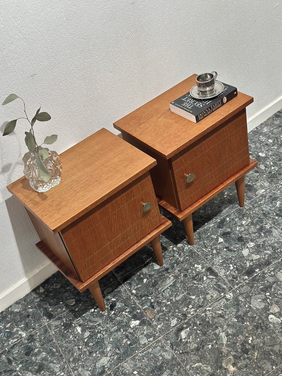 Image 1 of Tables de nuit rétro vintage