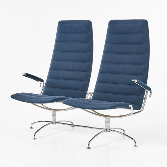Image 1 of Jens Armundsen für Fritz Hansen – Sofa „SAS Chair“ – Verchromtes Metallgestell – Skandinavisches Designstatement