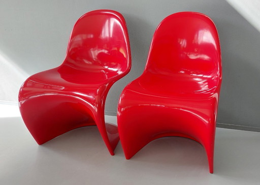 Set Verner Panton S Chairs 1st edition Herman Miller 1968