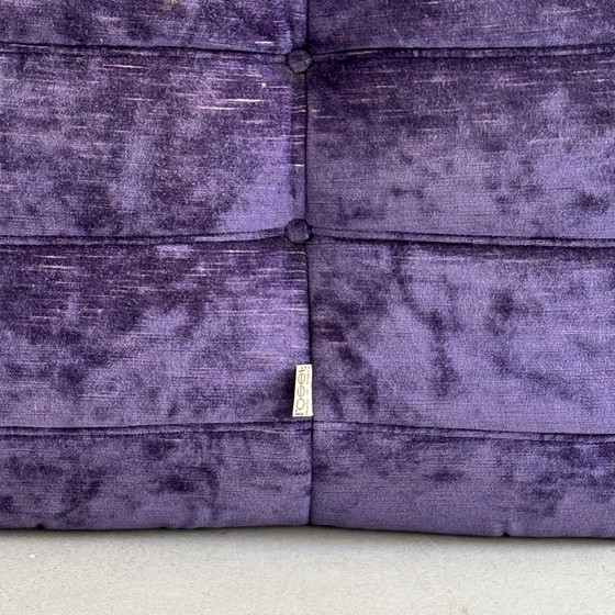Image 1 of Purple Togo lounge chair by Michel Ducaroy for Ligne Roset