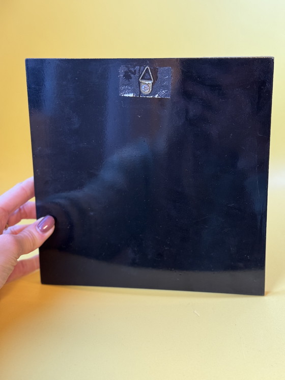 Image 1 of Wandtegel Ting Shao Kuang - kunstwerk - lakwaar op hout