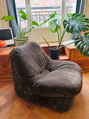 Fauteuil lounge vintage des années 70