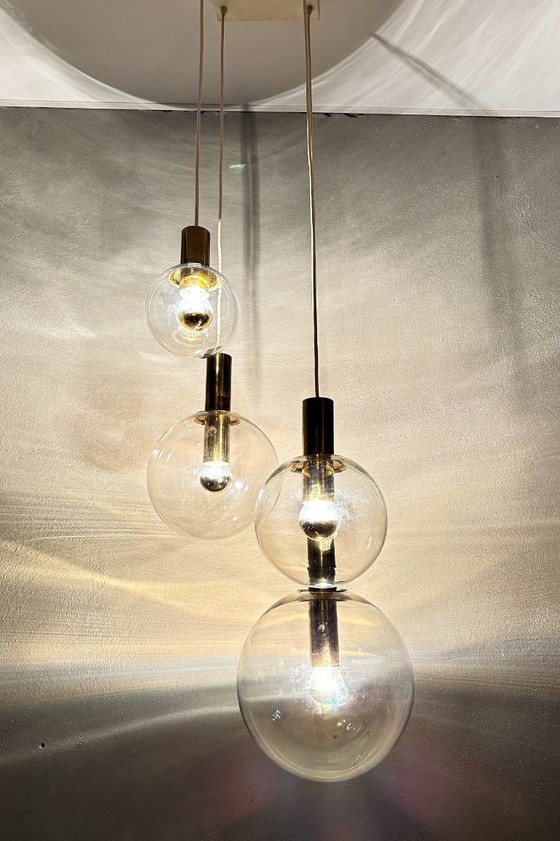 Vintage Glashütte Limburg Cascade Lamp – Pendant lamps, Metal (photo 5 of 15)