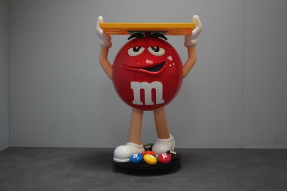 Image 1 of Rarissimo supporto in plastica della mascotte dell'azienda di caramelle M&M's, anni Novanta.