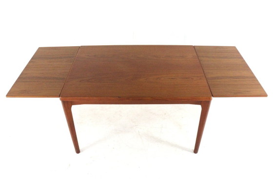 Image 1 of Henning Kjaernulf for Vejle extendable dining table table Danish vintage
