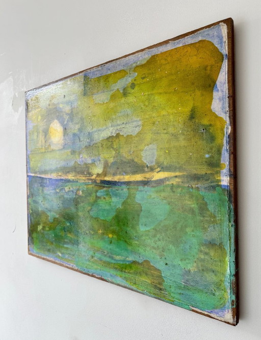 Abstract Painting on Board