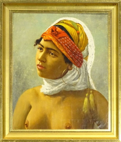 Luis Anglada Pinto - Young Asian woman with bare breasts