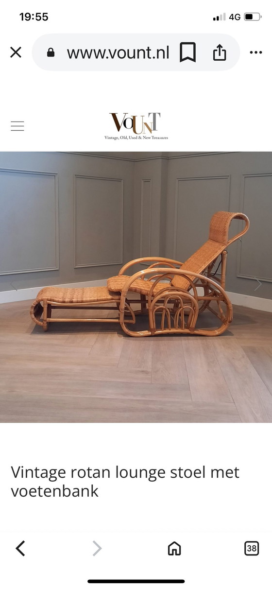 Image 1 of Sedia Rotan vintage 1970