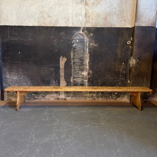 Ancien banc de gymnastique lourd vintage