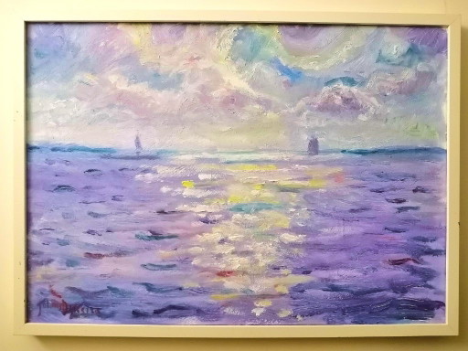 Johannes Dijkstra 'Paterswoldsemeer' Olio su tela – schilderijen tekeningen, Wood, Canvas (photo 2 of 5)