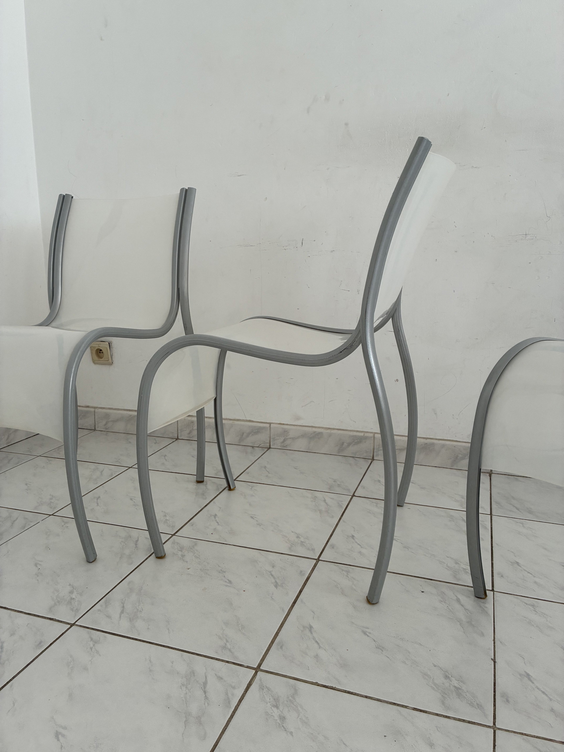3x Vintage FPE Chair Ron Arad Kartell Italy | Dining chairs second