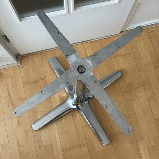 Vintage Pastoe Table Base – eettafels, Chrome (photo 2 of 5)