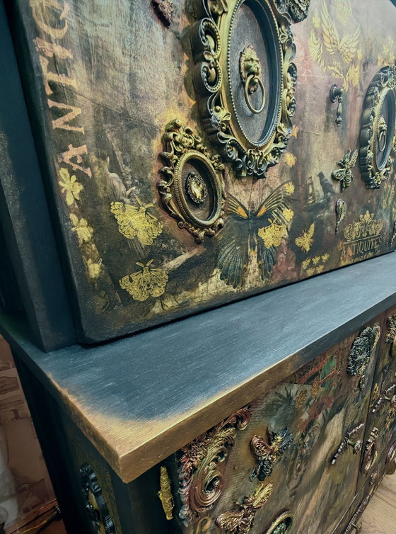 Image 1 of Mobile bar-credenza in stile retrò
