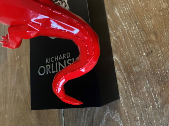 Image 1 of Crocodile CROCO Spirit Red edition by Richard Orlinski, new 2024