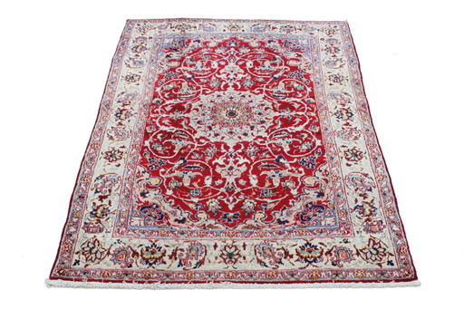 Original Handgeknüpfter Perserteppich Isfahan Fein 165 X 110 Cm Top Zustand