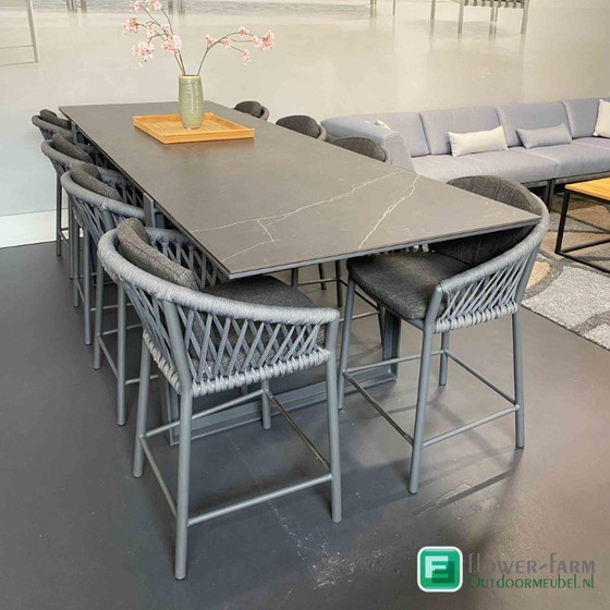Image 1 of Borek High Dining set FARO met 8 MAJINTO stoelen