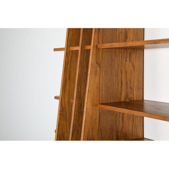 Image 1 of Vintage Shelving Unit in Walnut italian 1980s