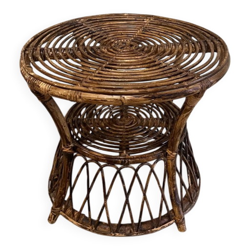 Rattan round table