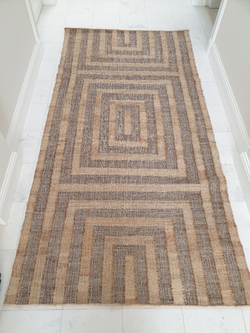 Nuovo tappeto in juta tessuto a mano direttamente dall'importatore