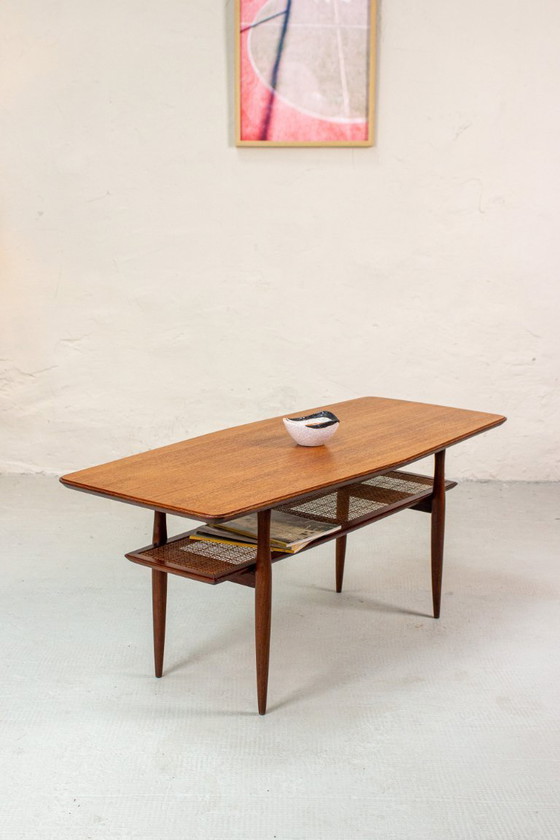 Image 1 of Vintage teak coffee table Danish Mid Century 60s