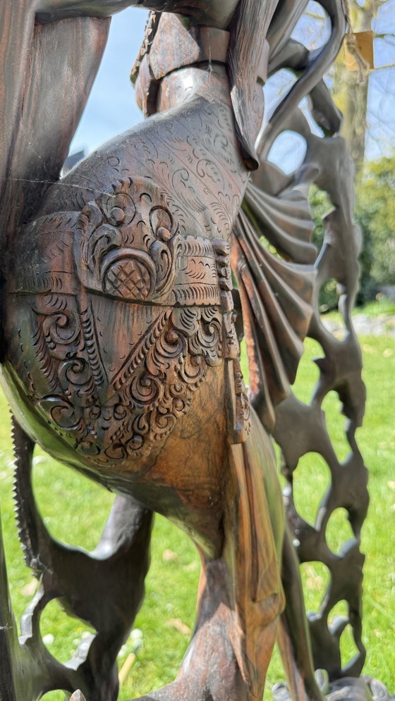 Image 1 of Monumental Balinese Coromandel Statue – 137 cm – Pita Maha Style