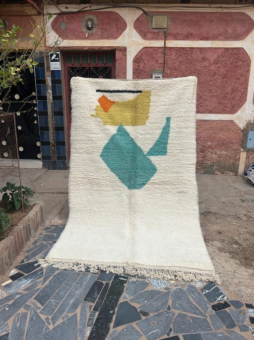 Handgemaakt Berberkleed van natuurlijke wol, 1,5/2,5 m – Alberto Bazzani, vloerkleden en tapijten, Wool
