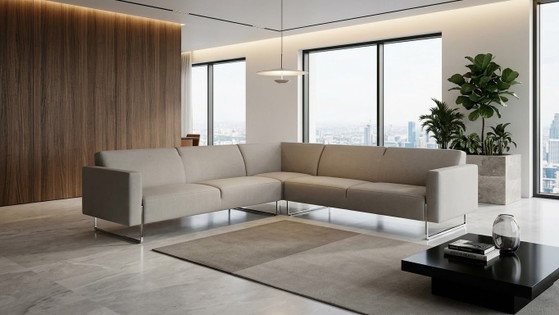 Artifort Mare divano angolare | Ricondizionato | Grigio – Divani angolari, Lana, Alluminio (photo 4 of 14)