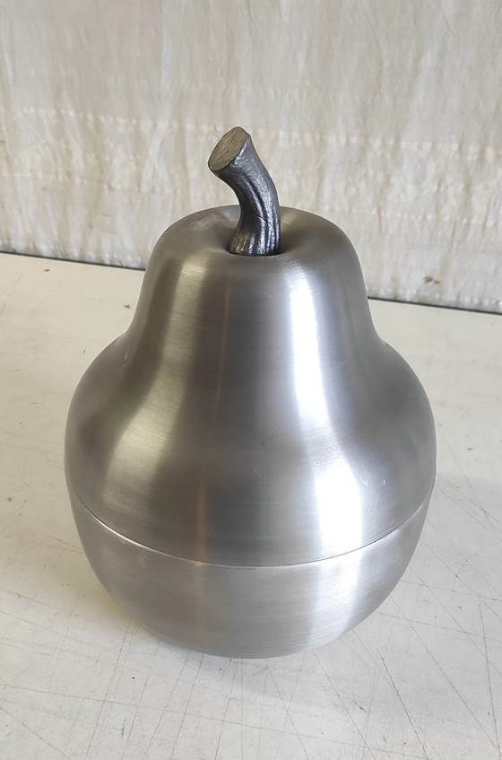 Image 1 of Ice bucket - Brushed metal pear - 1979
