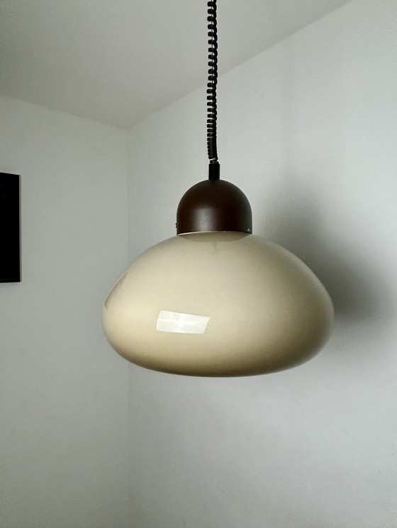 Image 1 of Vintage Herda pendant lamp with mushroom shade