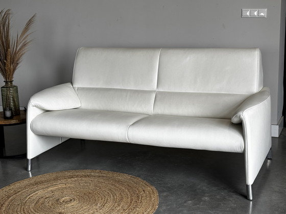 Image 1 of Leolux Felizia Design Sofa – White Leather – 185cm