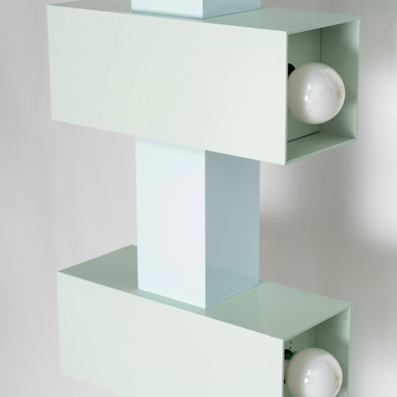 Totem Lumineux En Acier Laqué, Italie, 1990 – Lampadaires, Metal (photo 3 of 7)