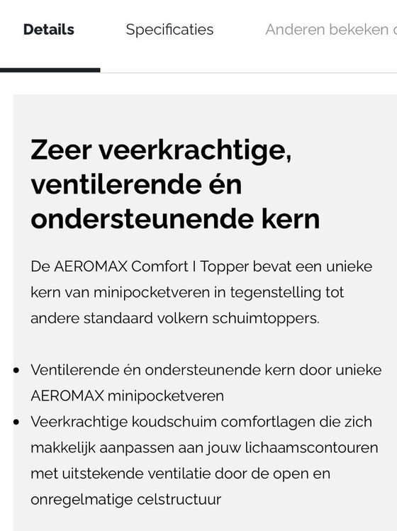 Matelas Swiss Sence Top Aeromax Comfort 1 – Swiss Sense, Matelas et sommiers, Other (photo 5 of 5)