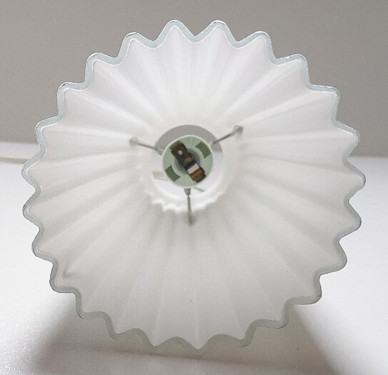 Image 1 of 2x Lamp - TYP T0712 - Opaline glas plissé - Ikea / 365+ Lunta 11