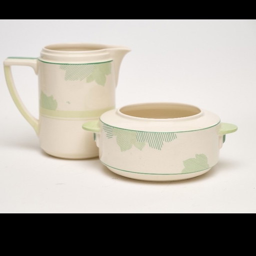 Royal Doulton art deco milk jug and bowl decor d.5552
